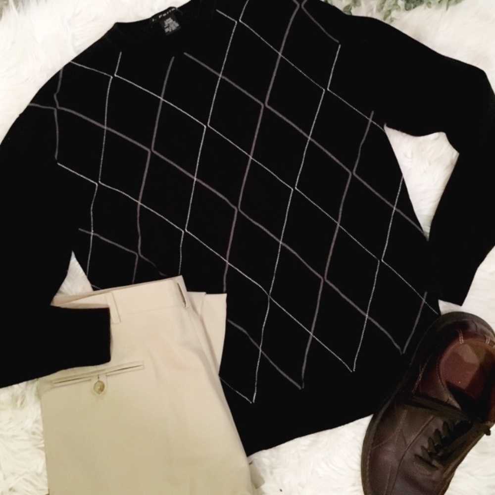 🔴 5/$45 SALE 🔴 J.FERARR | Argyle Pullover Sweater